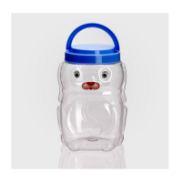 PET container in bear shape for food packaging with handle cap big size (Duy Tan Plastics) Ms Hoa: Whatsapp: +84 785 765067